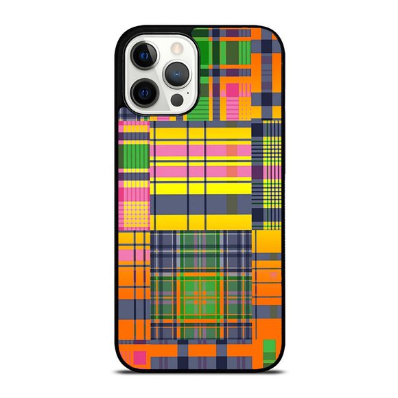 Preppy Madras Plaid Patchwork Summer Gifts Phone Accessory iPhone Case - Picture 1 of 1